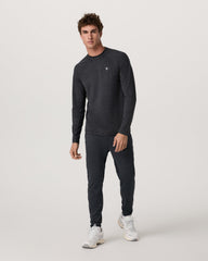 Long Sleeve Ponto Hybrid Baselayer Charcoal Heather | Vuori US