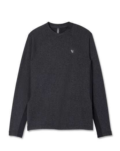 Long Sleeve Ponto Hybrid Baselayer Charcoal Heather | Vuori US