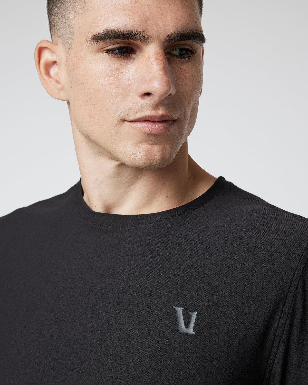 Long Sleeve Strato Graphic Tee Black Workout Tee | Vuori