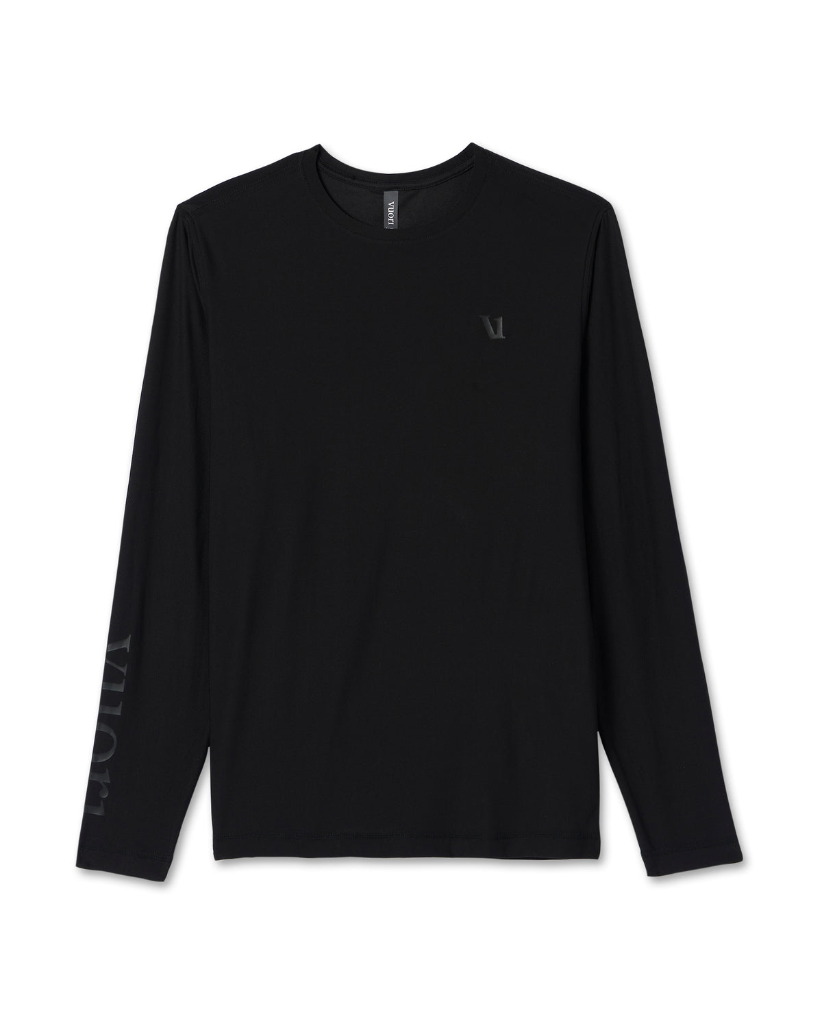 Long Sleeve Strato Graphic Tee Black Workout Tee | Vuori