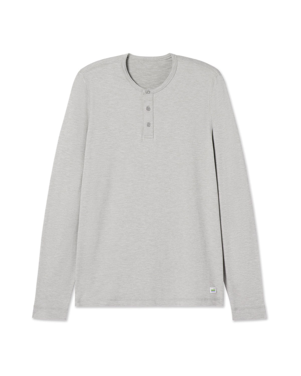 Long-Sleeve Ease Performance Henley Light Heather Grey | Vuori Sale