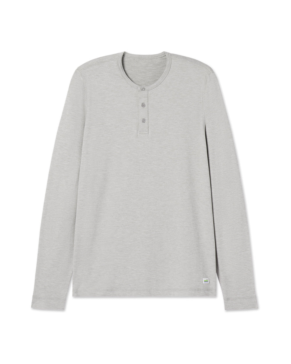 Long-Sleeve Ease Performance Henley Light Heather Grey | Vuori Sale