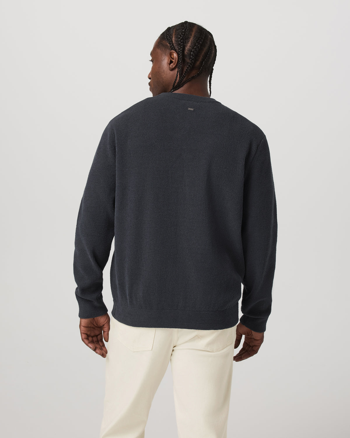 Midweight Rib Sweater Men's Navy Ribbed Knit Sweater | Vuori On sale