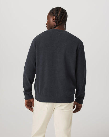 Midweight Rib Sweater Men's Navy Ribbed Knit Sweater | Vuori On sale