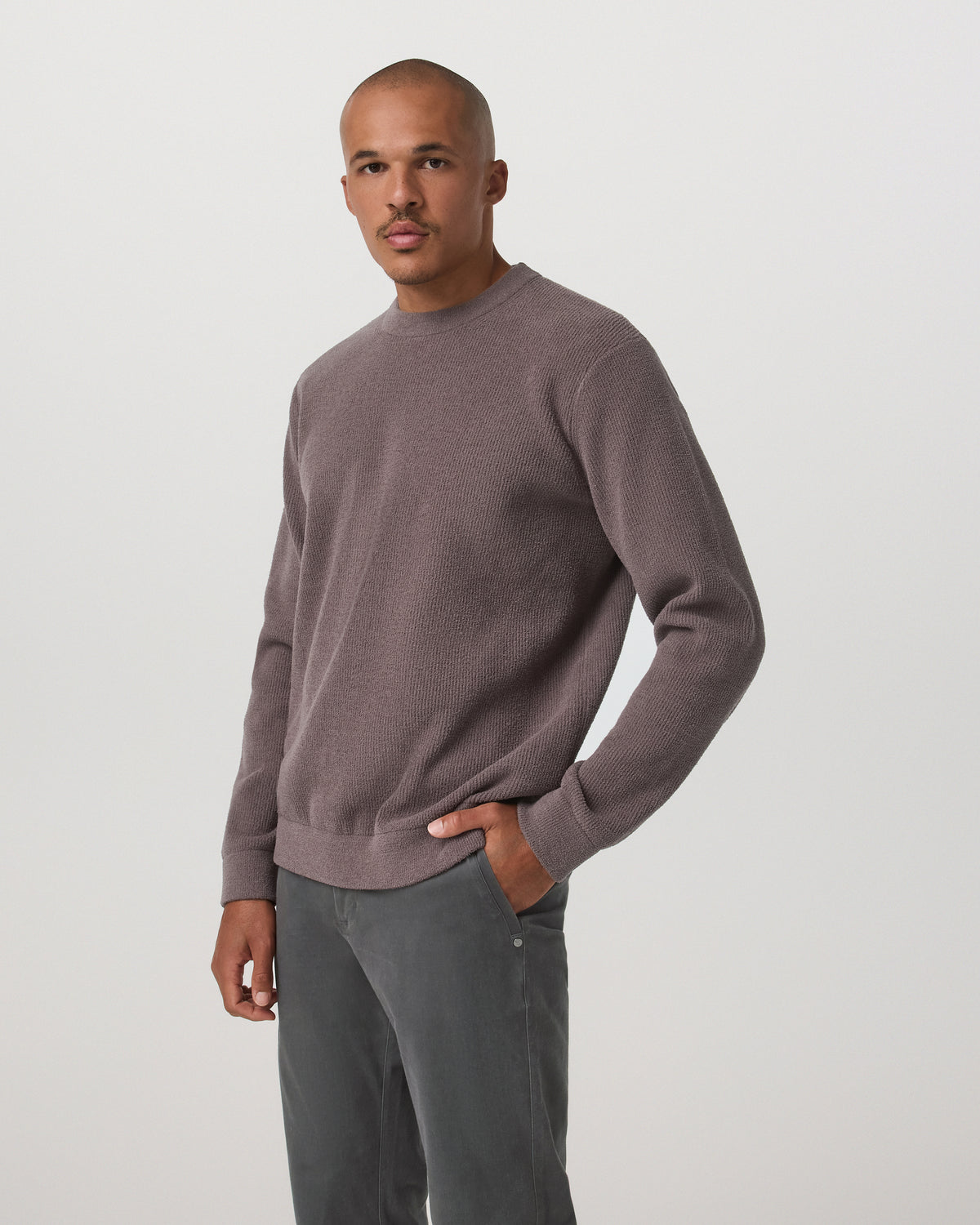 Midweight Rib Sweater Men's Timber Ribbed Knit Sweater | Vuori For sale