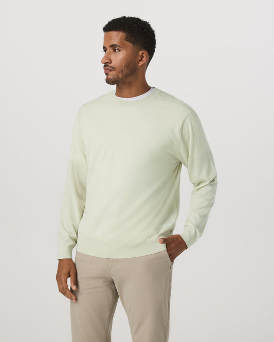 Men's Merino Fine Gauge Wool Sweater Sandalwood | Vuori Outlet