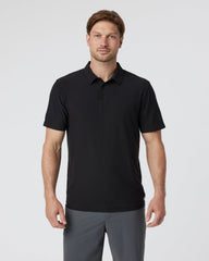 Strato Tech Polo Men's Black Polo Shirt | Vuori Clothing