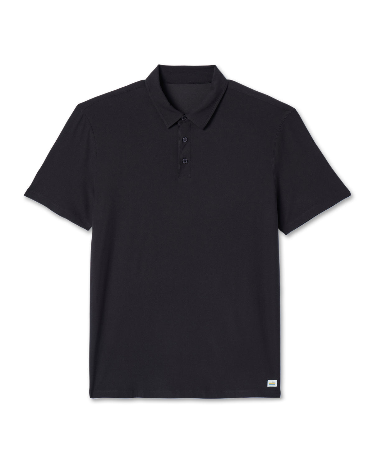 Strato Tech Polo Men's Black Polo Shirt | Vuori Clothing