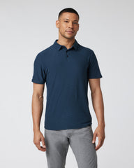 Strato Tech Polo Men's Navy Heather Polo | Vuori