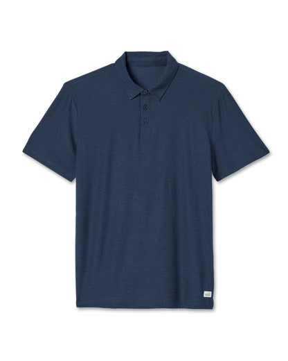 Strato Tech Polo Men's Navy Heather Polo | Vuori
