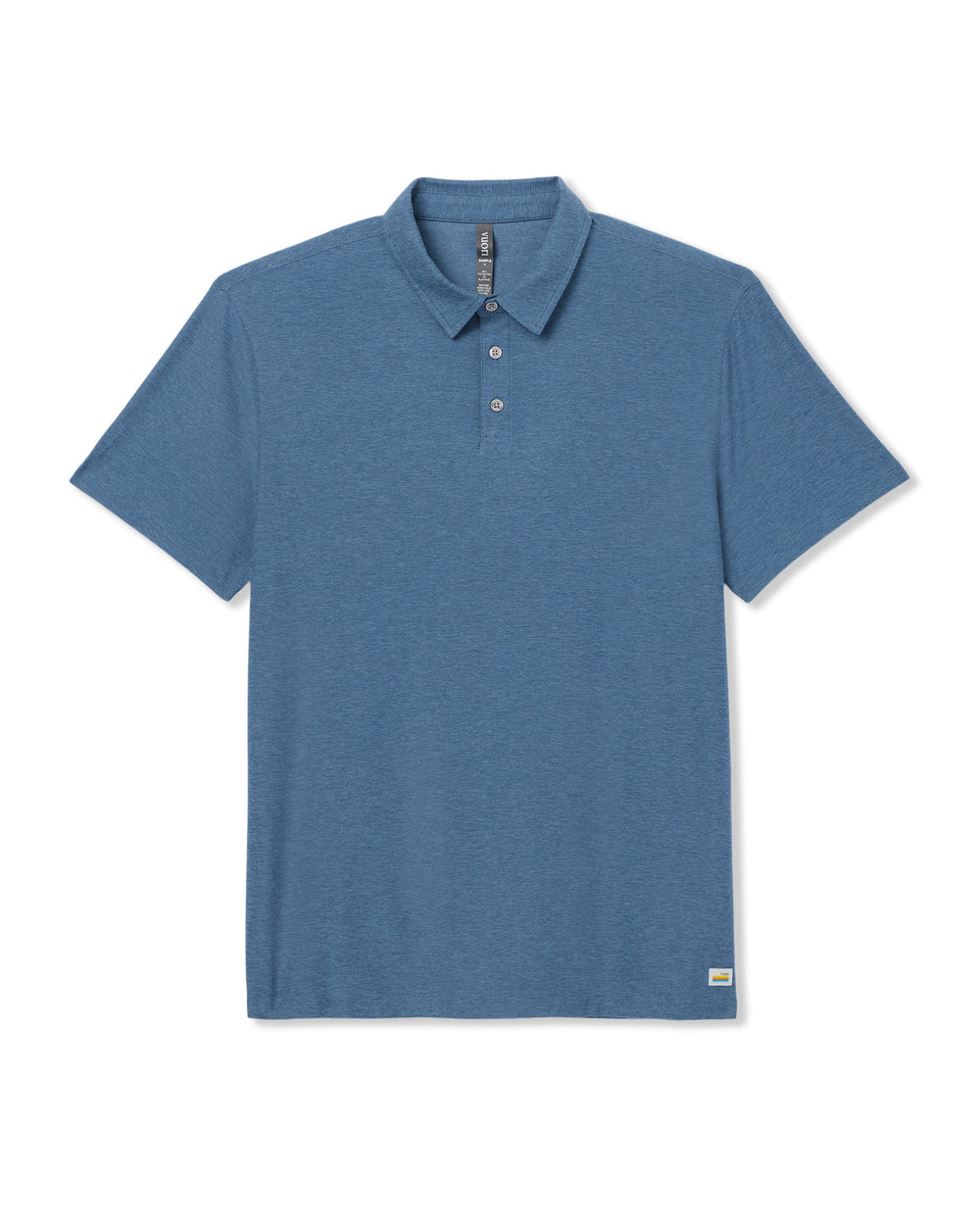 Strato Tech Polo Men's Pool Blue Heather Polo | Vuori Discount