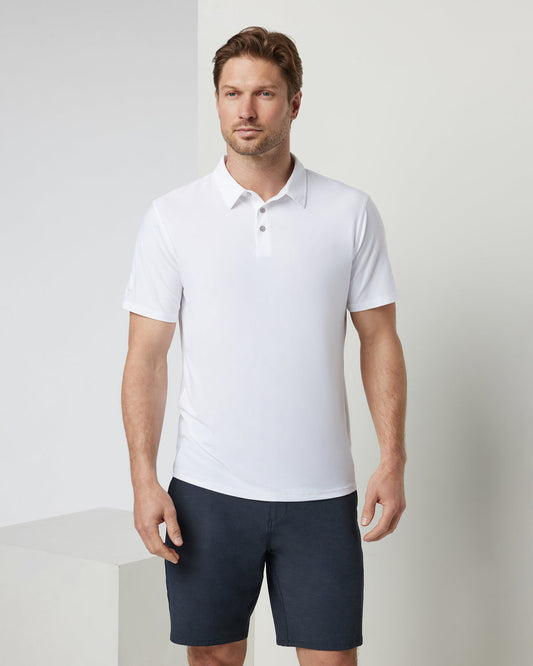 Strato Tech Polo Men's White Athletic Polo | Vuori Sale