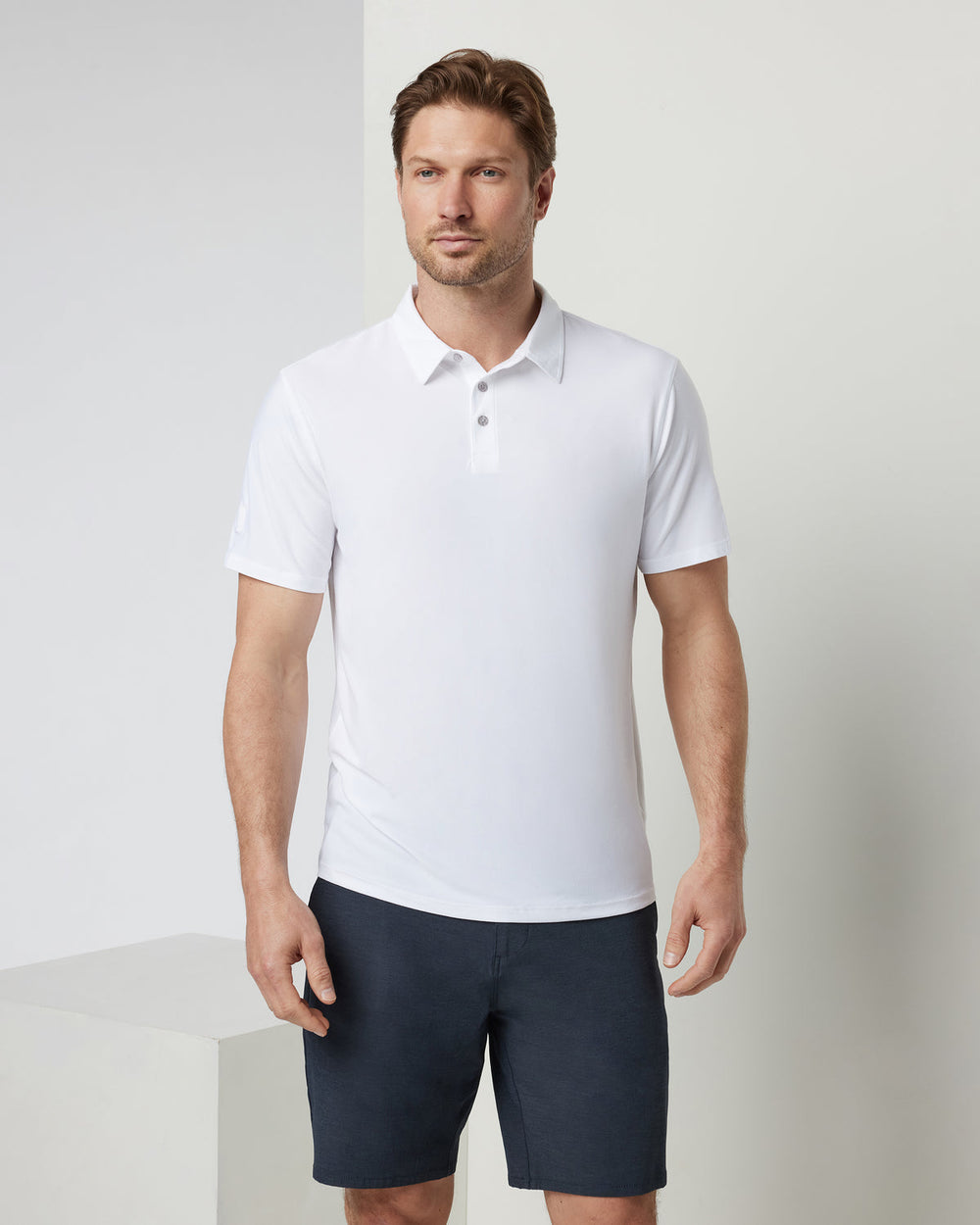 Strato Tech Polo Men's White Athletic Polo | Vuori Sale