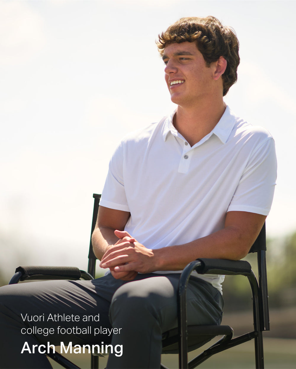 Strato Tech Polo Men's White Athletic Polo | Vuori Sale