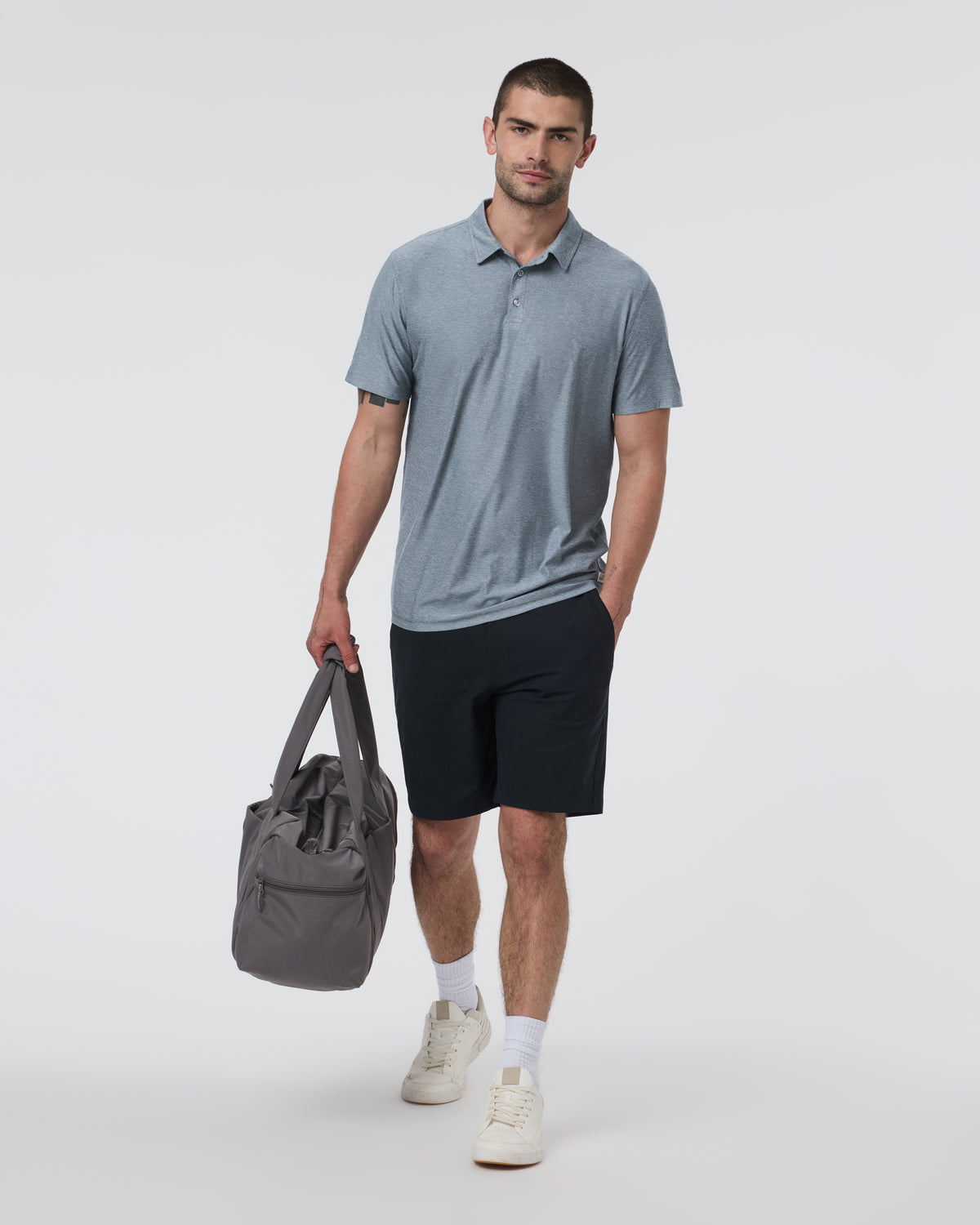 Strato Tech Polo Men's Mist Heather Polo | Vuori On sale
