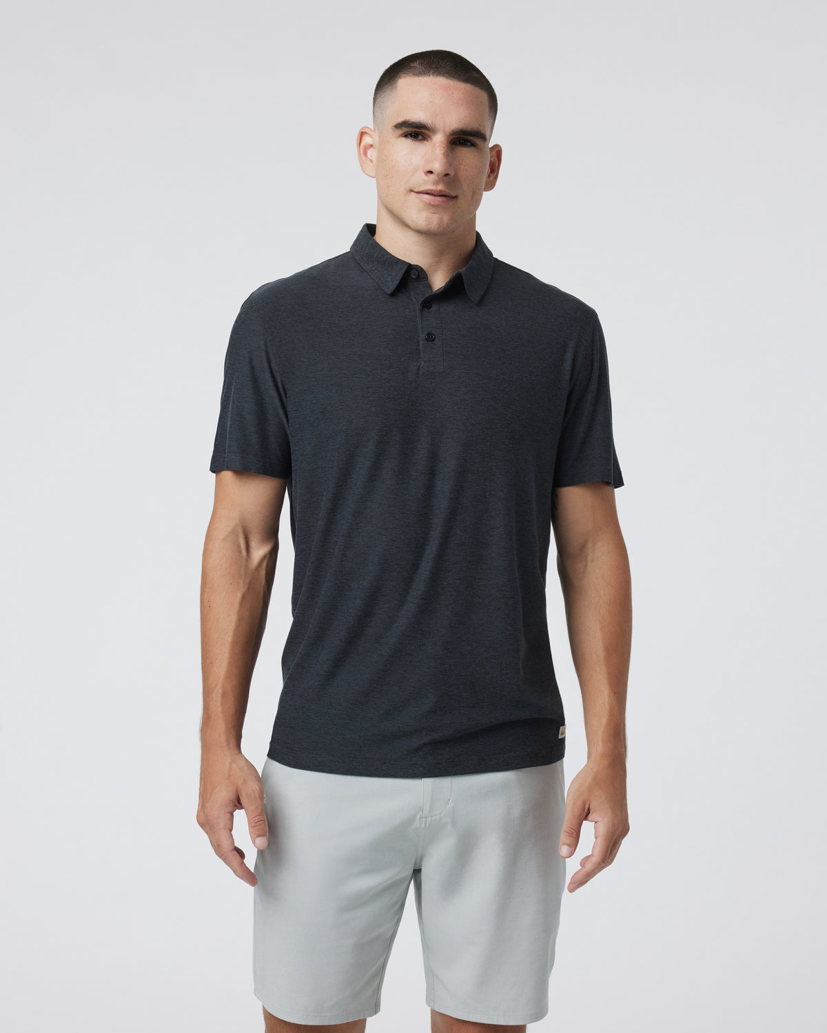 Strato Tech Polo Men's Charcoal Tech Polo Shirt | Vuori For sale