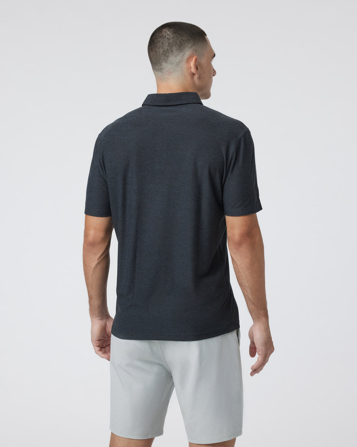Strato Tech Polo Men's Charcoal Tech Polo Shirt | Vuori For sale
