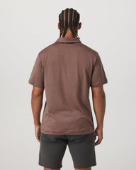 Short Sleeve Ponto Performance Polo Sable Heather | Vuori Outlet