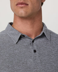 Strato Tech Polo Men's Heather Grey Polo Shirt | Vuori US