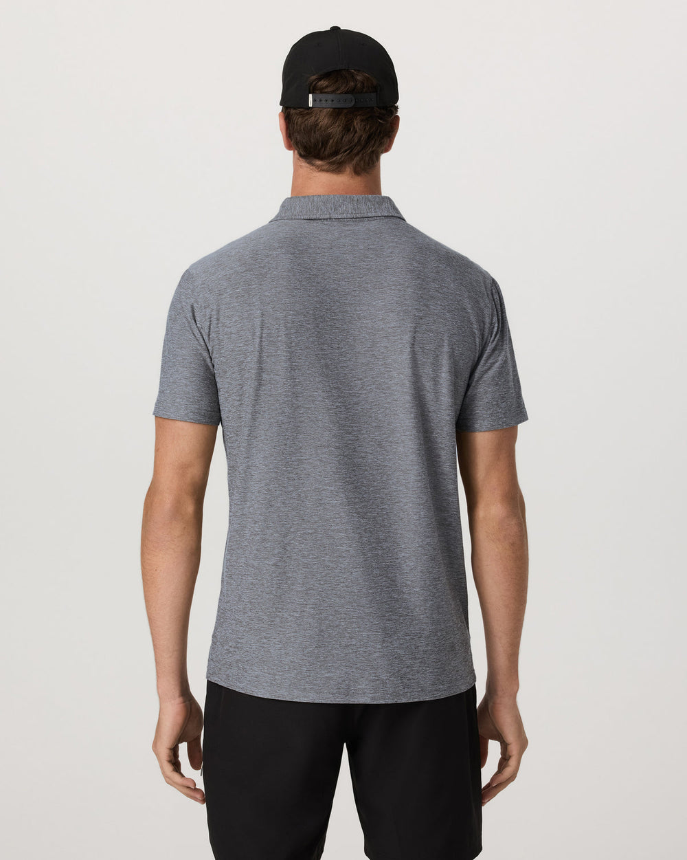 Strato Tech Polo Men's Heather Grey Polo Shirt | Vuori US