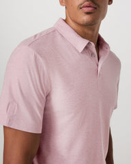 Strato Tech Polo Men's Faded Rose Heather Polo Shirt | Vuori Clothing