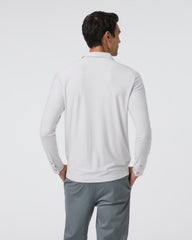 Long Sleeve Strato Tech Polo Frost Grey Heather | Vuori Sale