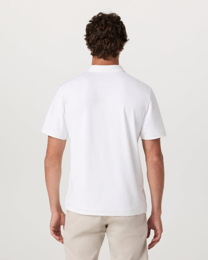 Men's Short Sleeve Ponto Performance Polo White | Vuori For sale