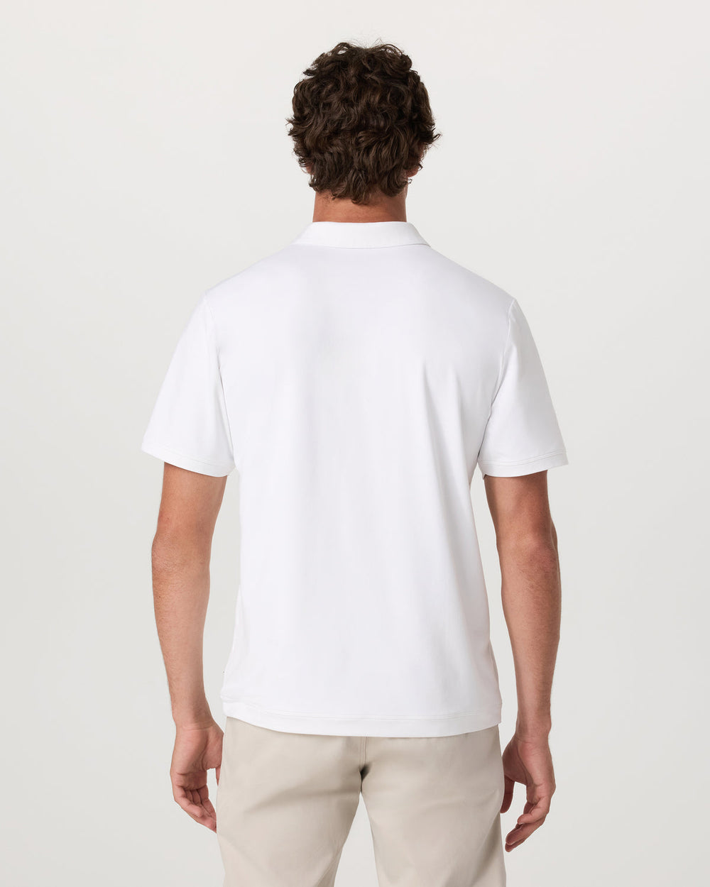 Men's Short Sleeve Ponto Performance Polo White | Vuori For sale