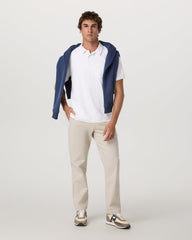 Men's Short Sleeve Ponto Performance Polo White | Vuori For sale