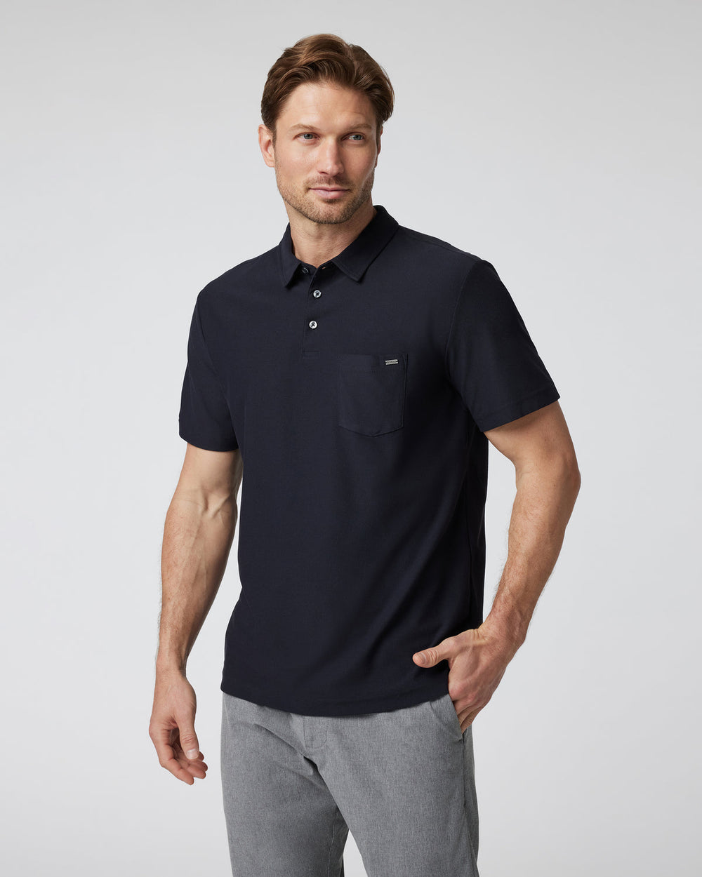 Ace Polo Men's Black Polo Clothing | Vuori Online