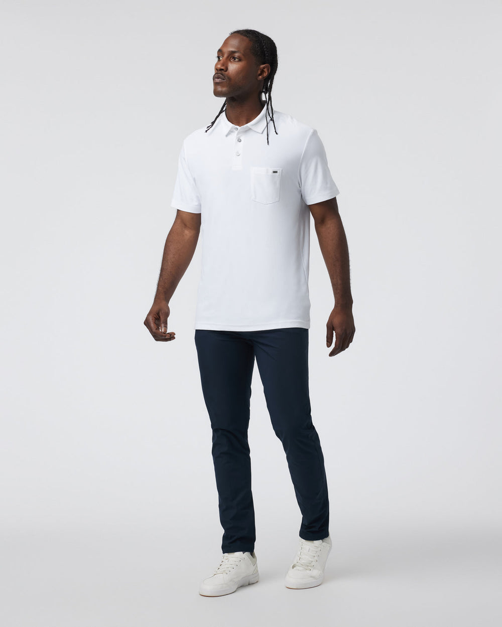 Ace Polo Men's White Polo Shirt | Vuori Outlet