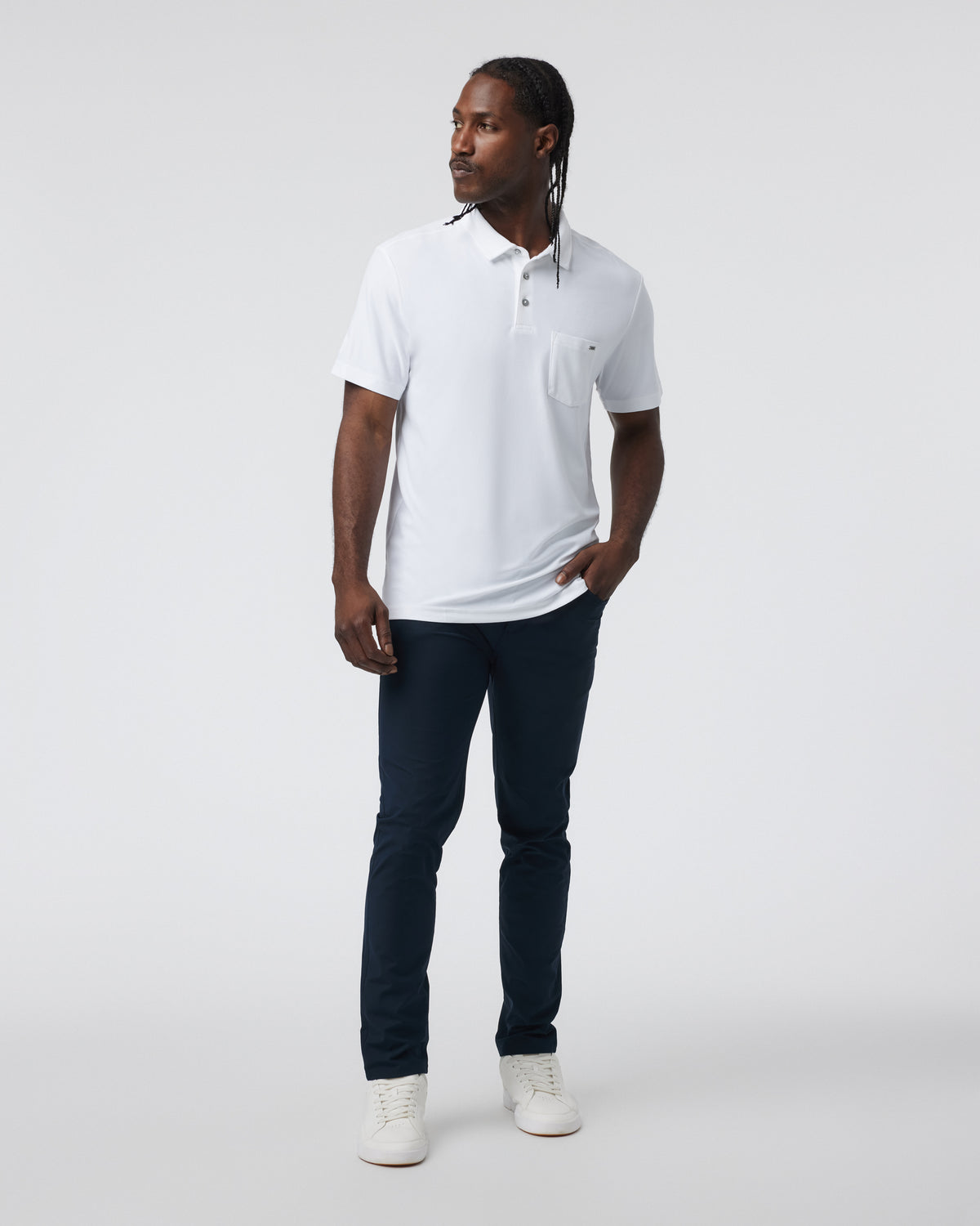 Ace Polo Men's White Polo Shirt | Vuori Outlet