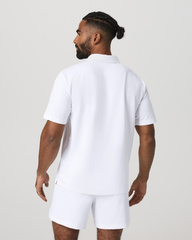 Men's Short Sleeve Gamepoint Polo 2.0 White - Non Tipped | Vuori US