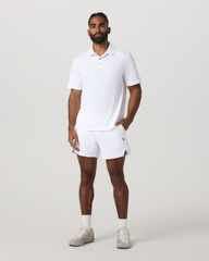 Men's Short Sleeve Gamepoint Polo 2.0 White - Non Tipped | Vuori US