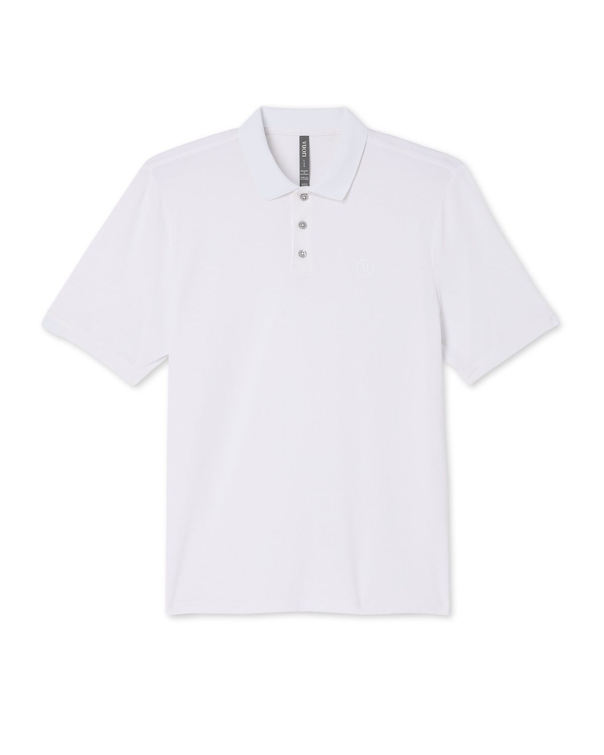 Men's Short Sleeve Gamepoint Polo 2.0 White - Non Tipped | Vuori US