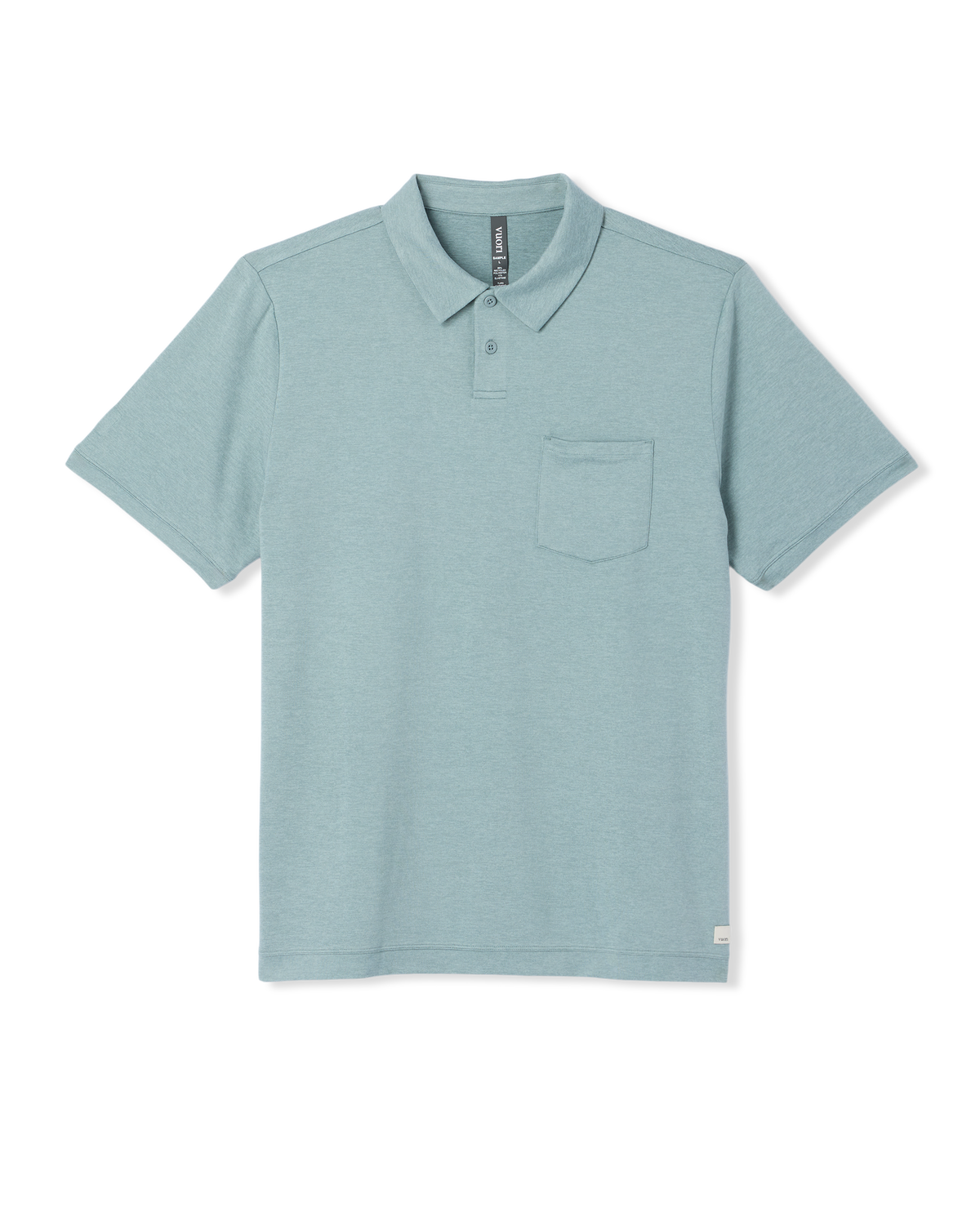 Short Sleeve Ponto Performance Polo Misty Blue Heather | Vuori