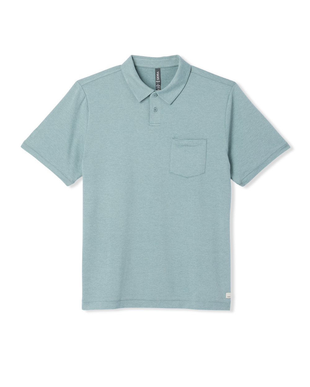 Short Sleeve Ponto Performance Polo Misty Blue Heather | Vuori