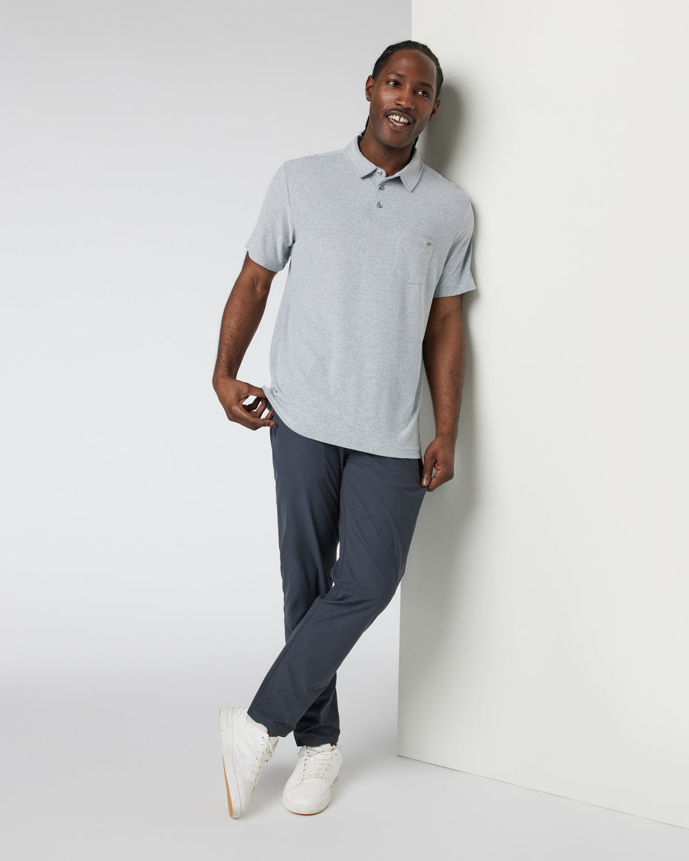 Ace Polo Men's Light Grey Polo | Vuori Sale