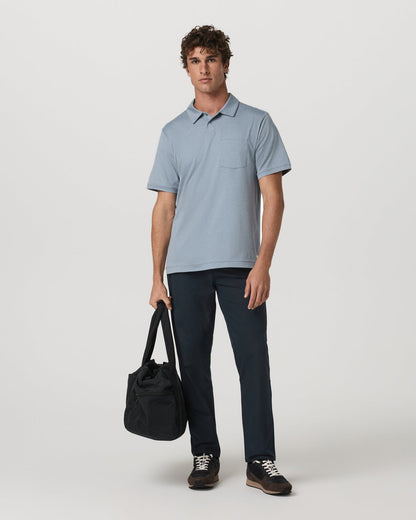 Short Sleeve Ponto Performance Polo Blue Dusk Heather | Vuori On sale