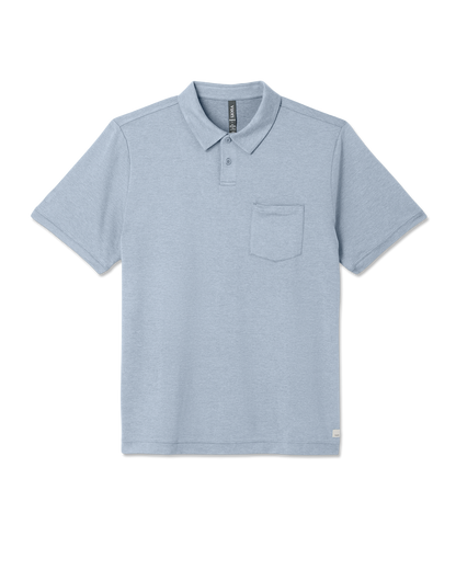 Short Sleeve Ponto Performance Polo Blue Dusk Heather | Vuori On sale
