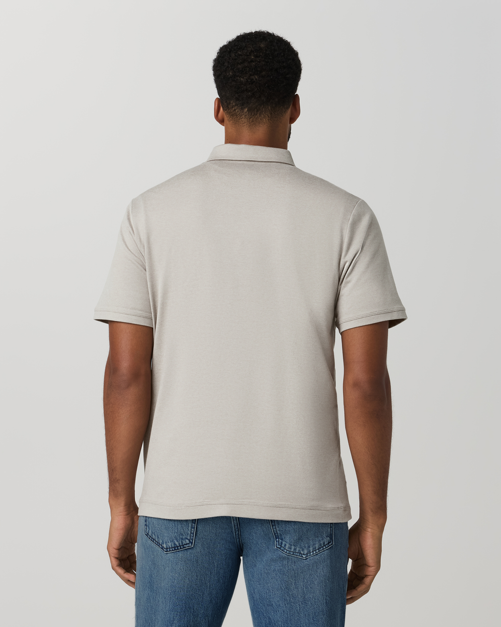 Short Sleeve Ponto Performance Polo Dark Salt Heather | Vuori For sale
