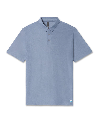 Strato Tech Polo Men's Chambray Heather Polo | Vuori Online