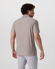 Strato Tech Polo Men's Mocha Heather Polo | Vuori Outlet