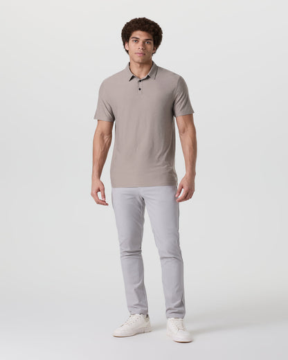 Strato Tech Polo Men's Mocha Heather Polo | Vuori Outlet