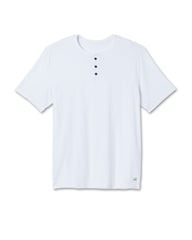Short Sleeve Ever Henley Men's White Henley T Shirt | Vuori Clothing