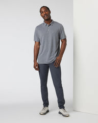 Knit Twill Polo Men's Heather Grey Golf Polo | Vuori