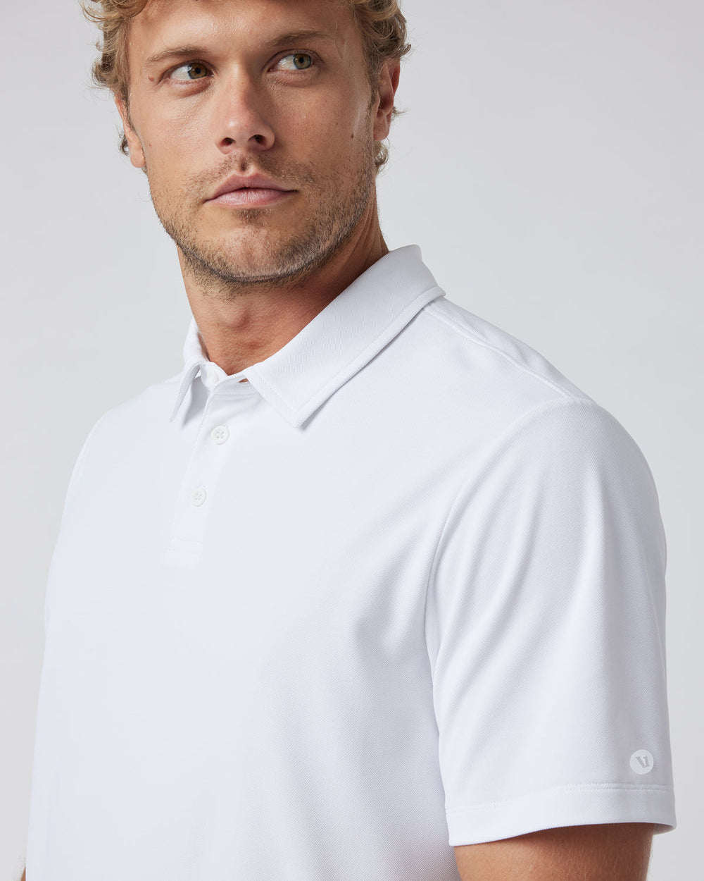 Gamepoint Polo Men's White Tennis Shirt | Vuori Discount