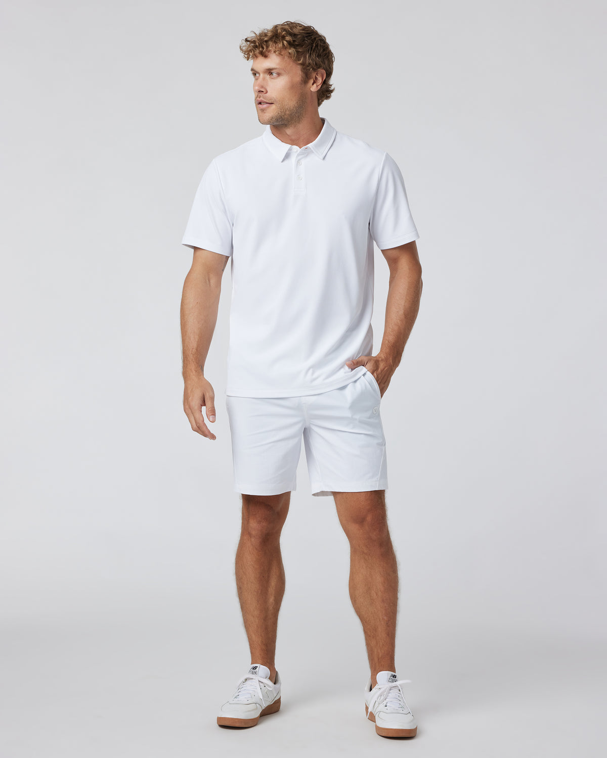 Gamepoint Polo Men's White Tennis Shirt | Vuori Discount