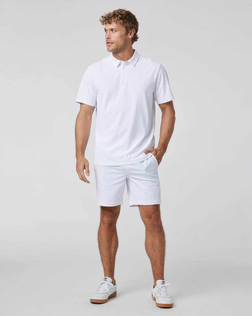 Gamepoint Polo Men's White Tennis Shirt | Vuori Discount