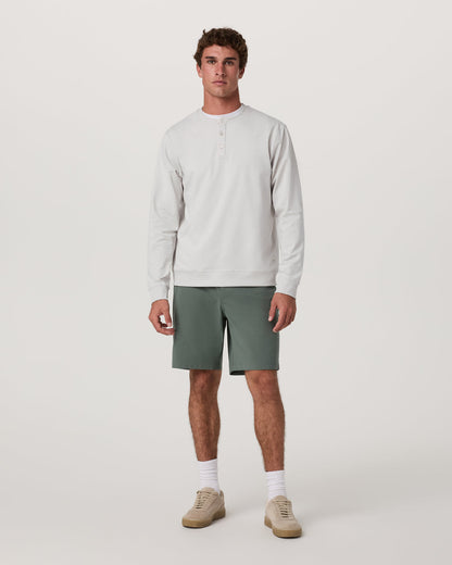 Men's Long Sleeve Coronado Henley - Relaxed Salt Heather | Vuori Sale